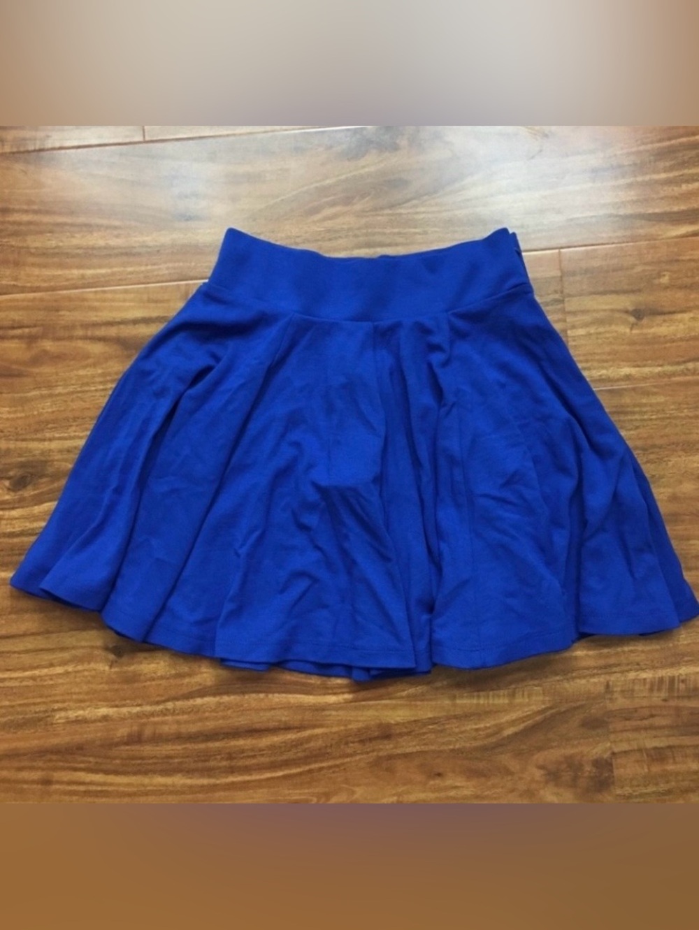 NWT New French Connection Womens Cobalt Blue Edie Ponte Skater Mini Skirt Size 4